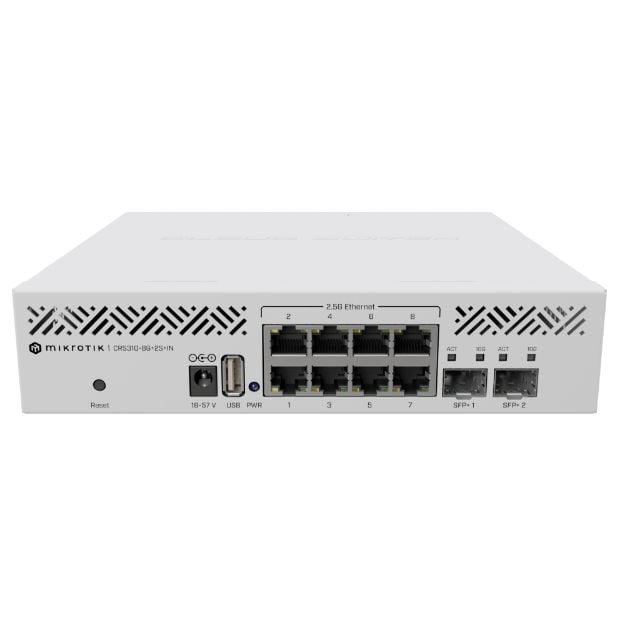 Picture of MikroTik CRS310-8G+2S+IN Cloud Router Switch 800MHz 8x2.5Gb 2xSFP+