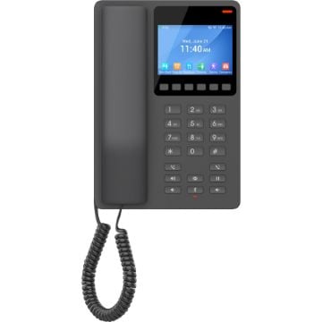 Picture of Grandstream Networks GHP631W Compact Hotel Phone w/Color LCD & WiFi Black